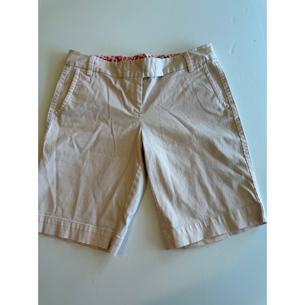 J.Crew City Fit Stretch Chino Shorts Womens 4 Pale Pink 9 Inch Inseam